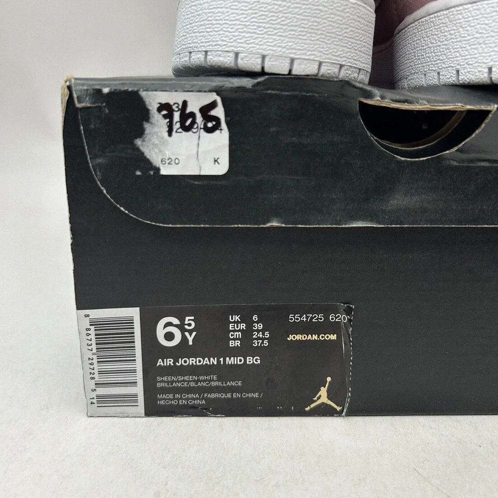 Nike Shoes Air Jordan 1 Retro Mid BG Sheen “Pink Denim” 2024 - Picture 5 of 5